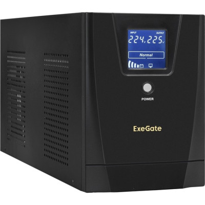 Источник бесперебойного питания EXEGATE SPECIALPRO SMART LLB-3000.LCD.AVR.2SH.4C13.RJ.USB
