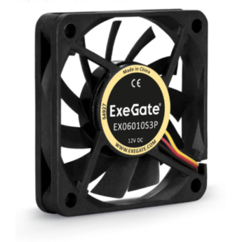 Вентилятор 12В DC EXEGATE EXTRASILENT ES06025S2P 60x60x25 мм
