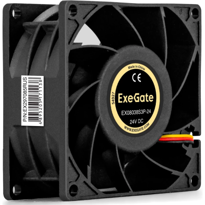 Вентилятор 24В DC EXEGATE EX08038S3P-24
